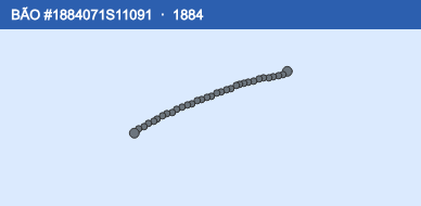 Quỹ đạo di chuyển của BÃO #1884071S11091 (1884)