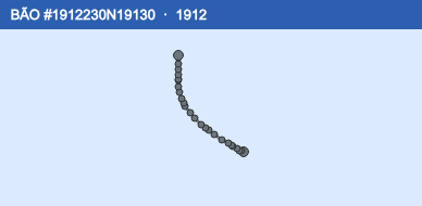 Quỹ đạo di chuyển của BÃO #1912230N19130 (1912)