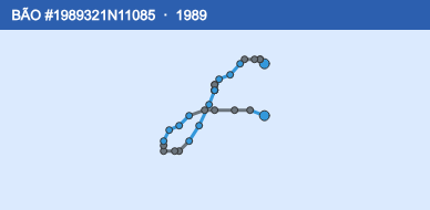 Quỹ đạo di chuyển của BÃO #1989321N11085 (1989)