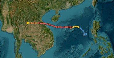 Quỹ đạo di chuyển của WUTIP (2013)