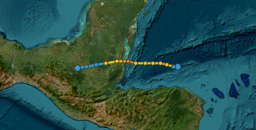 Quỹ đạo di chuyển của NADINE (2024)