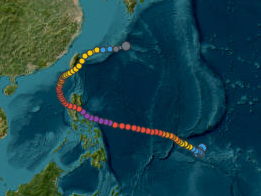 Quỹ đạo di chuyển của FUNG-WONG (2025)