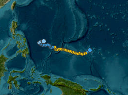 Quỹ đạo di chuyển của HAGUPIT (2026)